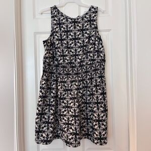 Universal Thread Black and Off White‎ Floral Sleeveless Dress NWT